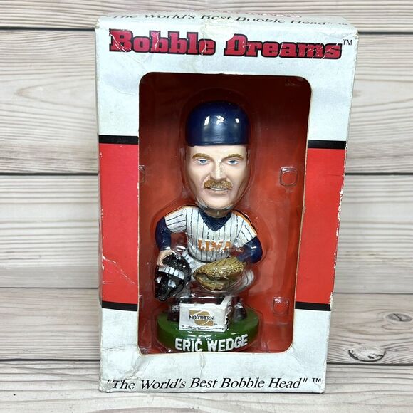 LIMA LOCOS Bobblehead ERIC WEDGE Baseball Catcher HTF 2003 SGA - Indians Manager - Picture 10 of 15